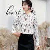 Autumn Fashion Women Shirts Long Sleeve Printed Chiffon Blouse Ladies Shirt Womens Top Blusas