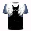Кошки Tshirt Menwomen 3D Print Meow Star Cat Hip Hop Cartoon Tshirts Summer Tops Tees Fashion 3D рубашки6256635