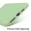 TPU Soft Case Case Skóra Uczucie Silikonowe Przypadki z aksamitem wewnątrz do iPhone 13 12 11 Pro Max XS XR SE 2 mikrofibra wewnętrzna