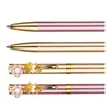 Duitsland Mordern Trendy Funky Design Sakura Pen Pearl Stone Clip Luxe Metalen Balpen Moeder Huwelijkscadeau Pen met Sakura Clip