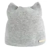 비니 두개골 캡 한국 버전 단색 단순한 따뜻한 귀마개 모자를위한 고양이 콩을위한 고양이 귀 플랩 숙녀 두개골 touca cap1290d