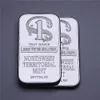 1 Troy OUNCE 999 BALON DE BULLION SILT-Silver Northwest Téerorial Mint Bar argentée en laiton sans magnétisme5368272