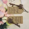 Metal Key Piwa Otwieracz do butelek Piwo Pierścień Keychain Wedding Party Favors Vintage Akcesoria kuchenne Antique Prezenty dla Gości