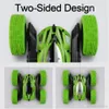 factory whilesale Remote control stunt double-sided flip car with light 2.4 g children charging deformed toy car