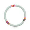 12 pièces argile douce surfeur perles africaines tour de cou coloré gelée bracelet élastique fait à la main Boho léger pour femmes filles 6mm été B9492786