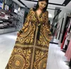 afrikaanse jurken voor dames afrikaanse kleding afrika jurk print Losse lange mouwen Dashiki dameskleding ankara plus size