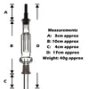 Tobacco Hoakahs Akcesoria Mini Nectar Collector Kit z Titanium Tip NC Zestaw Trzy Kawałki Oil Rig Wysokiej jakości Szkło Suche Zioła Palenia Acce