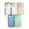 Custodia per telefono anti-crash con motivo a diamante Cover posteriore Custodia antiurto color caramella adorabile per iPhone 12 mini 12pro 11 Pro Max XS XR 6 7 8 Plus