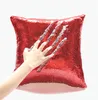 Sublimering Sequin Pillow Case Top Quality Shine Magic Pillowcover Dekoration Brett Tillämplighet för gåvor