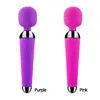 Kraftfull Wand Massager Snabb Laddning 10 Hastigheter Trådlösa Vibratorer Vattentät Personlig Handdator Massager Stick 20st