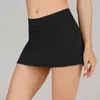 luyogasports tenniskjol lu-02 yoga löpning veckade sport gymkläder kvinnor underkläder student fitness snabbtorkande dubbellager anti-exponering sexiga shorts kjolar