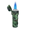 Coupe-vent Double torche allume-cigare puissant Jet Turbo briquet gaz Butane Camping outil de survie éclairage gonflé Gadge7668581