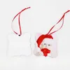 Sublimation Blank Mdf Round Square Snow Christmas Ornaments Decorations Hot Transfer Printing DIY Blank Consumable Xmas Gifts New GG1108