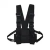 Svart hiphop Streetwear Militär Bröstriggväska för män Functional Waist Packs Justerbara fickor Waistcoat Fashion Chest Bags