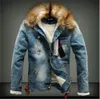 Drop Shipping 2020 Nouveaux Hommes Jeans Veste et manteaux Denim épais hiver hiver d'extérieur S-4XL LBZ21