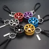 Car Keychain Aluminum Alloy Rim Model RAYS TE37 Wheel Keyring For Auto Accessories Moto Key Ring For Keys Key Chains Trinket