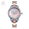 Shengke Rose Gold Watch Women Quartz Watches Ladies Top Crystal Female Wrist Watch Girl Clock4222477