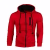 Mens Fleece Hoody Sweatshirts Autumn Long Sleeve Running Jacket Men Casual Cardigan Zipper Jogging Thermal Hoodies1