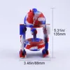 Conception de robot de narguilés Mini bangs silicone détachable bong d'eau en verre moderne bol de 14mm étui de protection lunettes pipes à fumer emballage