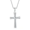 Peacock Star Solid 925 Sterling Silver Cross Pendant Necklace Jewelry Sterling Silver Cross