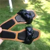 2020 neue Sommer Hausschuhe Weiß Leder Twist Weben Flache Sandalen Casual Design Dame Strand Alias Femmes Schwarz Stricken Rutschen