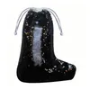 Glitter Christmas Stocking Rood Wit Zwart Paars Champagne Sequin Xmas Stocking Kids Santa Geschenken Opbergtas