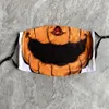 Schädel Halloween 3D Malerei Kürbis Grimasse Baumwolle Gesichtsmaske wiederverwendbare schützende PM2.5 Kohlefilter waschbare Kind Erwachsene Gesichtsmaske JXW666