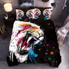2020 New Duvet Cover Sets Tiger Lion Leopard Wolf Bedding 3D Digital Printing Quilt Cover Bed Duvet Quilt Cover Sets Bedding Set