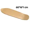 Skateboard Skateboard a 9 strati in acero vuoto Doppio skateboard concavo Skateboard naturale Deck Board Longboard da 24 pollici DIY Part1