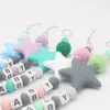 Clips Holder Silicone Pacifier Five Star Baby Teether Teething Chain Not customizable name