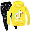 3D Teen Kids Nowator Tik Tok Autumn Hoodies Zestaw chłopców Dziewczęce Bluza 2 PCS Suits Stroje dreski Dzieci 312 lat Tikt8806696