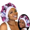 10 st / set satin bonnet sleep cap mommy och mig tjejens afrikanska tryck barn turban hår täcka baby hatt