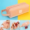 Astucci per matite colorati di grande capacità Borse Creative Korea Fabric Pen Box Pouch Case School Office Stationery Supplies