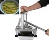 2020 Commercial Manual Potato Chip Cutter Rostfritt stål Korrugerade Fries Cutter Korrugerad bladpotatis och morotmaskin247y