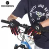 RockBros Winter Cycling Gloves Long Finger Mtb Warm Touch Screen Full Finger Gloves Windproof Gloves For Men Bicycle Accessories T304D