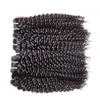 Vente en gros de cheveux humains brésiliens Remy Bundles Weave Kinky Curly 1Kg 10 Bundles Lot de cheveux vierges non transformés Couleur naturelle coupée d'un donateur