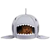 1PC Shark Dog Bed Cat s & Mats House Pet Sleeping Sofa Small Medium Indoor Kennel Washable Mat Y200330