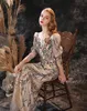 Cocktail Dresses Sequins Appliques Long Sleeve Illusion Homecoming Dress Stock Cheap Prom Gowns Floor Length Party Wear