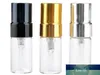 3ML Travel Refillable Glass Perfume Bottle With UV Sprayer Cosmetic Spray Atomizer Silver