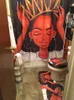 Mulheres americanas com cortina de chuveiro da coroa Afro Africa Girl Queen Princess Banho Cortinas com tapetes capa de assento no banheiro set4021020