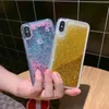 Чехлы с блестками Love Heart Stars, прозрачные мягкие чехлы из ТПУ для iPhone 15 14 13 12 6 6s 7 8 Plus 10 X XS XR 11 Pro Max Liquid Quicksand samsung s23 plus ultra