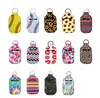 Party Favor hand sanitizer holder neoprene keychains chapstick lipstick holders lip cover handbag keychain printing