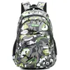 New-Camouflage Studenten Fashion Polyester Karikatur-Druck-Rucksack Große Kapazität wasserdichter Rucksack wandernd kampiert Beutel