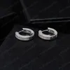 Nieuwe Mode Goud Zilver Kleur Prong Setting Micro CZ Hoops Oorbellen Voor Meisjes Vrouwen Mooi Gift