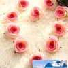 Fai da te seta artificiale testa di rosa fiore corpetto da sposa decorazione nuziale copricapo bouquet accessori artigianato fatto a mano 20 pezzi