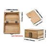 Cool Natural Wood Portable Preroll Rolling Stash Case Storage Box Dry Herb Tobacco Cigarette Smoking Container High Quality Handmade DHL