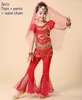 Stage Wear Ragazze Bollywood Performance Vestiti fatti a mano Bambini Costumi di danza del ventre Paillettes Danza del ventre Abbigliamento orientale1