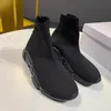 High New Designer Quality Unisex Casual Flat Shoes Fashion Socks Boots Slip-on Elastic Cloth Speed Trainer Runner Man Sock