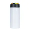 12oz stainless steel sublimation Beverage Can Insulator double wall vacuum Beer Holder for standard 330ml cola cooler can keep it cold V05
