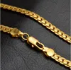 Fashion Mens Womens Jewelry 5mm 18k Gold Plated Chain Necklace Bracelet Luxury Miami Hip Hop Chains Necklaces Gifts Accessories GD709